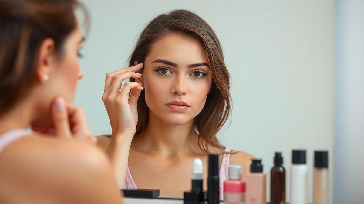 Efectos del maquillaje en acné severo