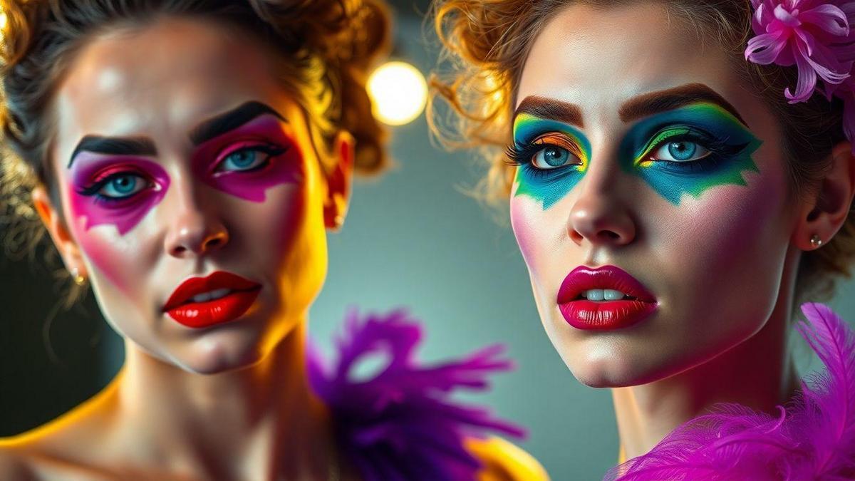 Ideas de maquillaje artístico para teatro moderno