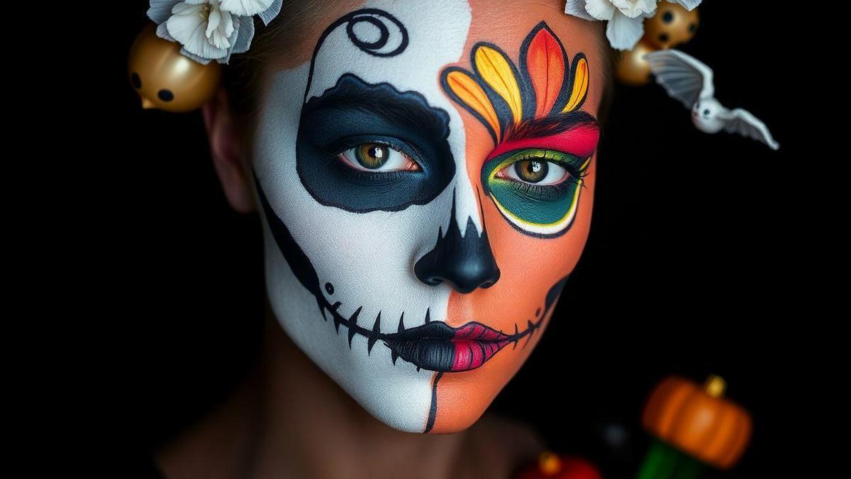 Maquillaje artístico para Halloween barato y fácil