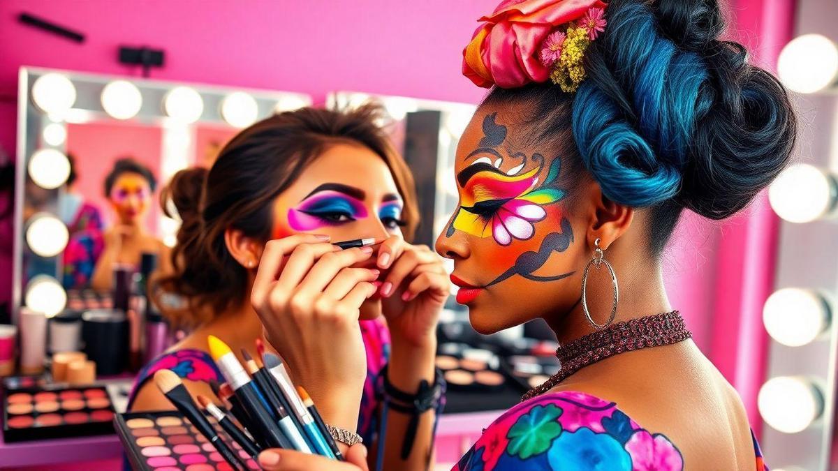 Tutoriales de maquillaje artístico para redes sociales